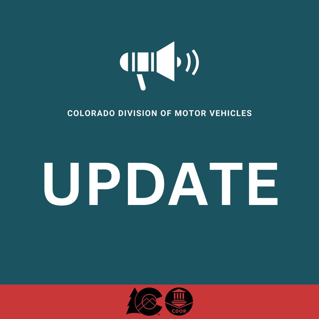 Colorado MV Express kiosks will be out of service on Sunday, Oct. 26, from 4 to 8 a.m. for system maintenance.

Once maintenance is complete, the kiosks will be available for customer use. Thank you for your patience during this time.