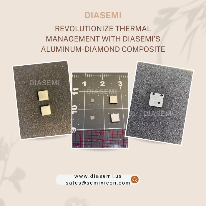DiamondSemi's tweet photo. Thermal Management with DIASEMI’s Aluminum-Diamond Composite
https://t.co/uA2KnsvD67
#AluminumDiamondComposite #ThermalManagement #DiamondMaterials #MPCVD #HeatSpreader #GaN #SiC #PowerElectronics #SemiconductorPackaging #ThermalInterface #HighPowerDevices #AerospaceElectronics https://t.co/YJilocrIfy