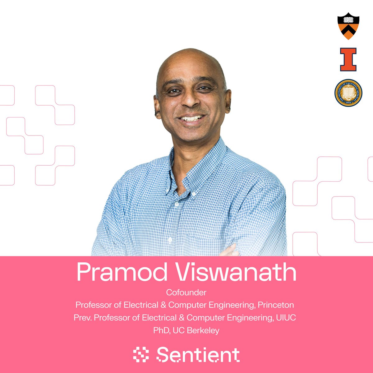 0x_zachh's tweet image. It’s incredible how much of Sentient’s foundation traces back to thinkers like Pramod. 
The way he bridges information theory, cryptography, and alignment isn’t just academic, it’s a blueprint for how open models can stay trusted and verifiable in the wild.
The OML vision…