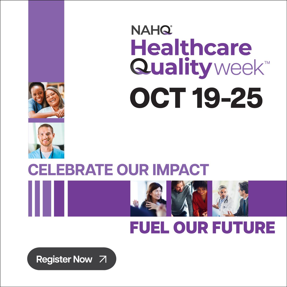 Healthcare quality has taken center stage in improving outcomes. National Healthcare Quality Week (HQW) raises awareness of how quality initiatives have led to safer care and better outcomes for patients. Learn more: nahq.org/hqw/ #NationalHealthCareQualityWeek