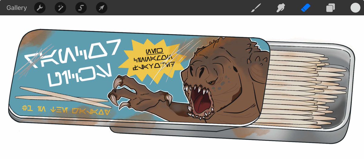 ErisValgen's tweet image. Created Crosshair a tin to hold his toothpicks in. I always imagine this would be tucked away in his pouch on his utility belt. 😁

#StarWars #BadBatch #starwarsart #Crosshair #clonetrooper #tbb #cf99 #rancor