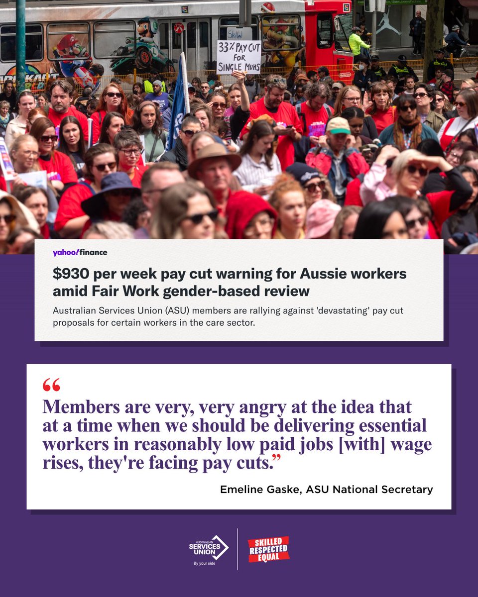 Australian Services Union tweet media