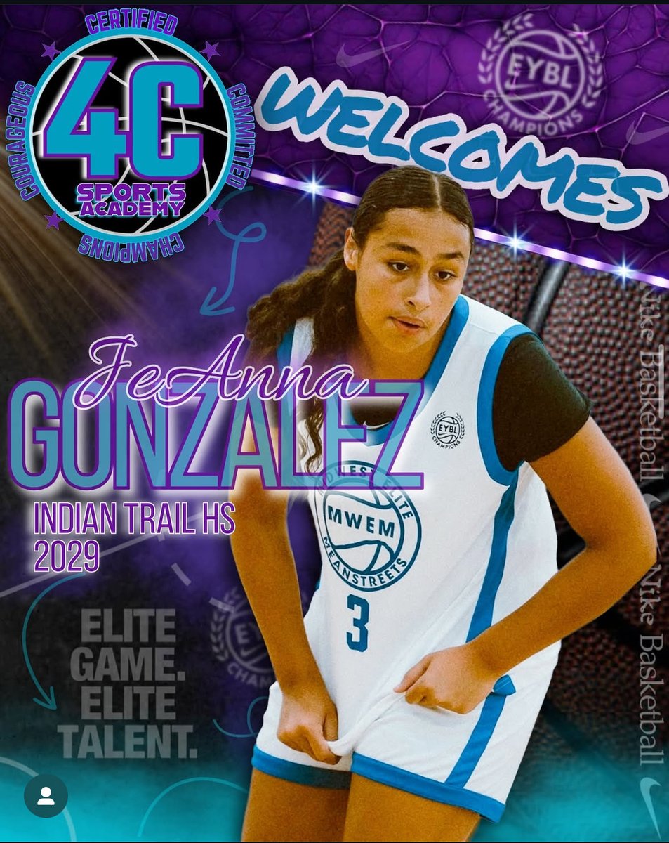 4CSportsAcademy's tweet photo. We would like to Officially Welcome 2029 Kenosha Indian Trails Wing JeAnna Gonzalez to the 4️⃣C Sports Academy! She’s gotta Burner 🔥🔥🔥!!#Committed #Certified #EYBLChampions https://t.co/hUfDkmMXKz
