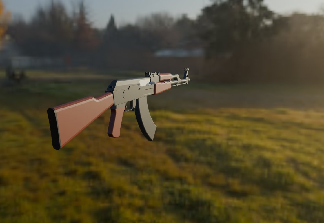 rockinanthony2's tweet image. (Rough color mapping because i wanted to push this out quickly)

The original Avtomat Kalashnikova

#RobloxDev #3dmodeling #robloxugc