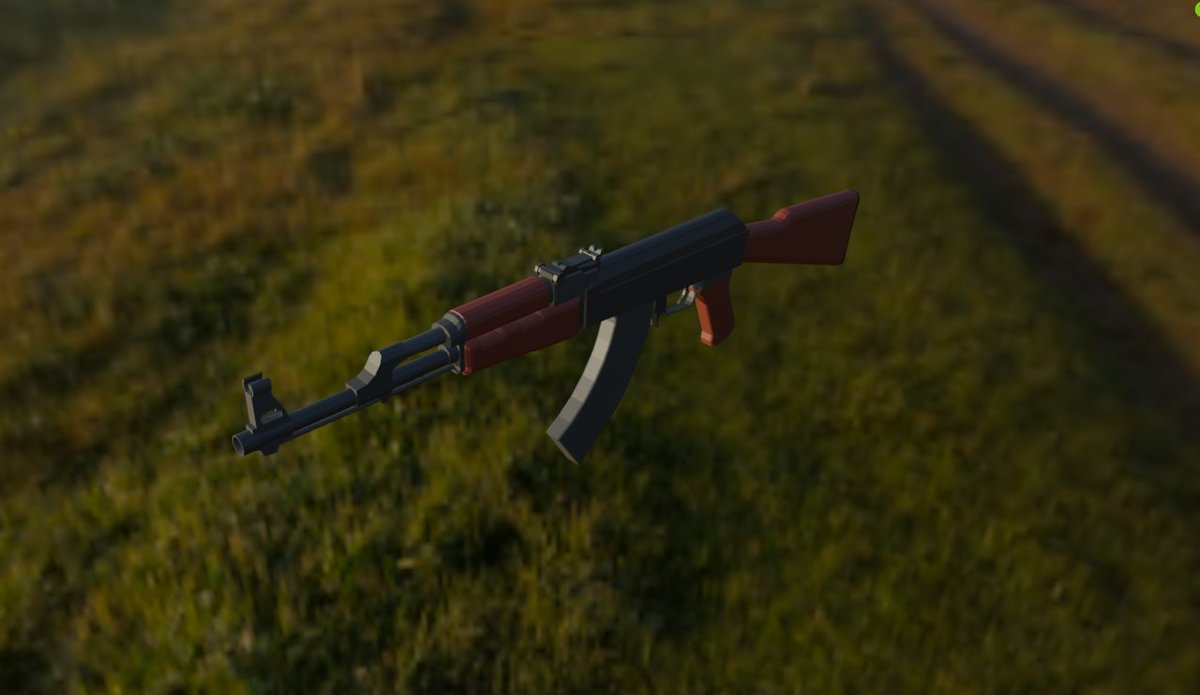 rockinanthony2's tweet image. (Rough color mapping because i wanted to push this out quickly)

The original Avtomat Kalashnikova

#RobloxDev #3dmodeling #robloxugc
