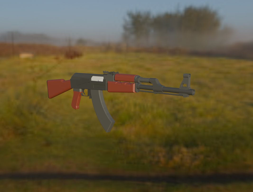 rockinanthony2's tweet image. (Rough color mapping because i wanted to push this out quickly)

The original Avtomat Kalashnikova

#RobloxDev #3dmodeling #robloxugc