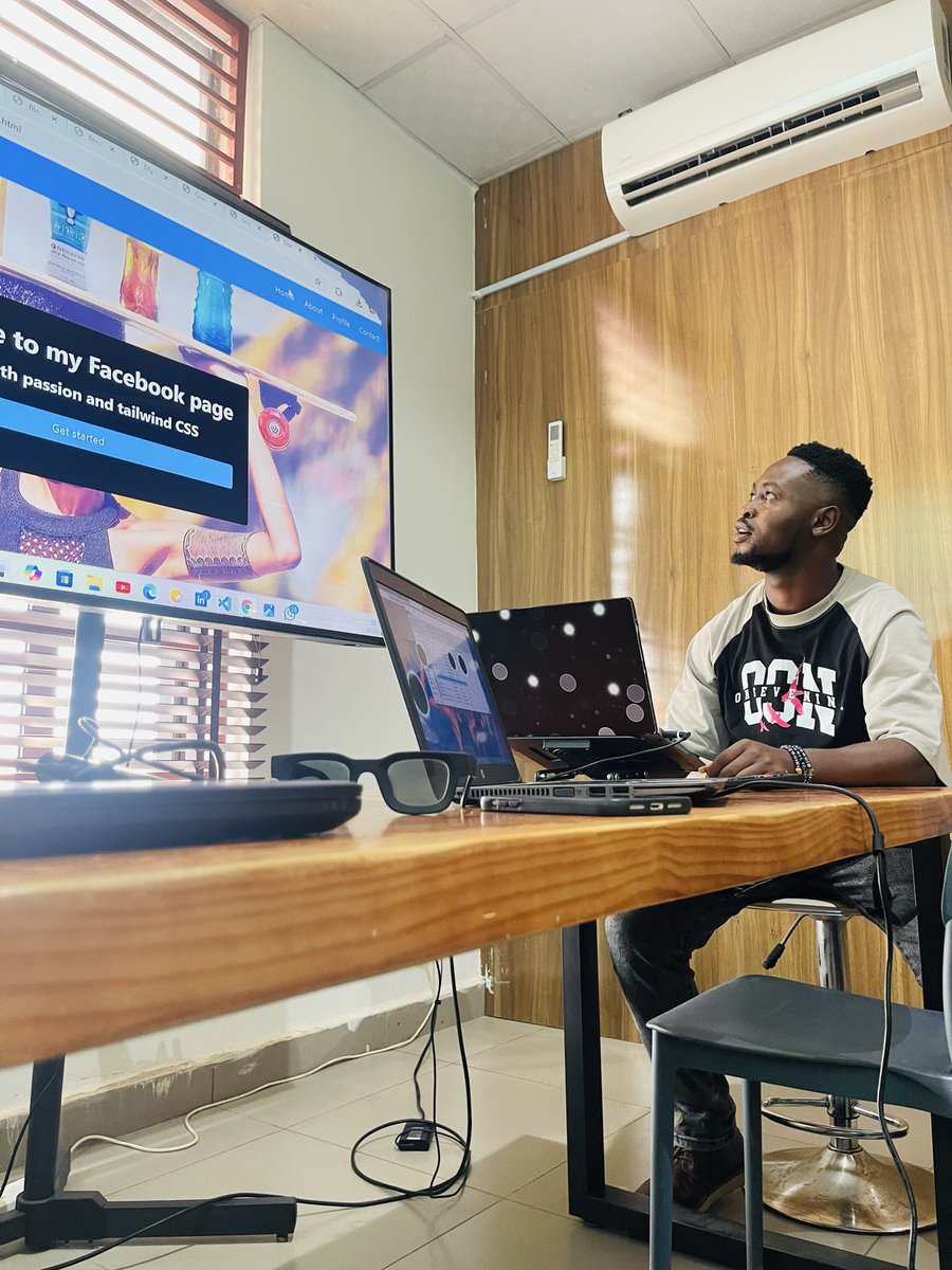Ekanem00's tweet image. Yesterday, as part of our project work, I built a simple social media webpage and a marketplace using Tailwind CSS both connected to each other
It turned out to be a near perfect presentation, I’m proud of how far I’ve come.
Each project reminds me that every line of code matter