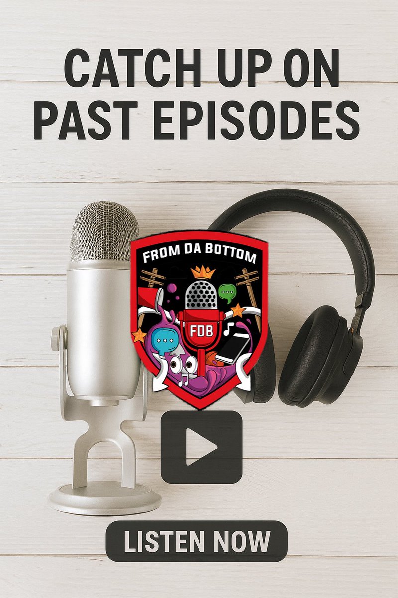 🎙️ Missed a few episodes? No worries — we’ve been putting in work. Tap in and catch up on all the laughs, stories, and real talk you might’ve missed. 🔥
#FromDaBottom #FDBPodcast #CatchUpNow #RealTalk #PodcastLife