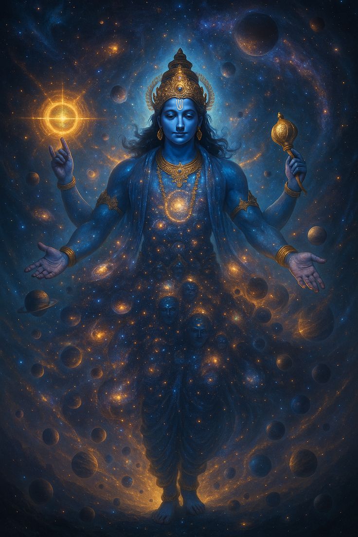 विष्णु में ब्रह्माण्ड पिरोया है 
एक पापी सोचता है वो सोया है

जय श्री राम🙏🚩