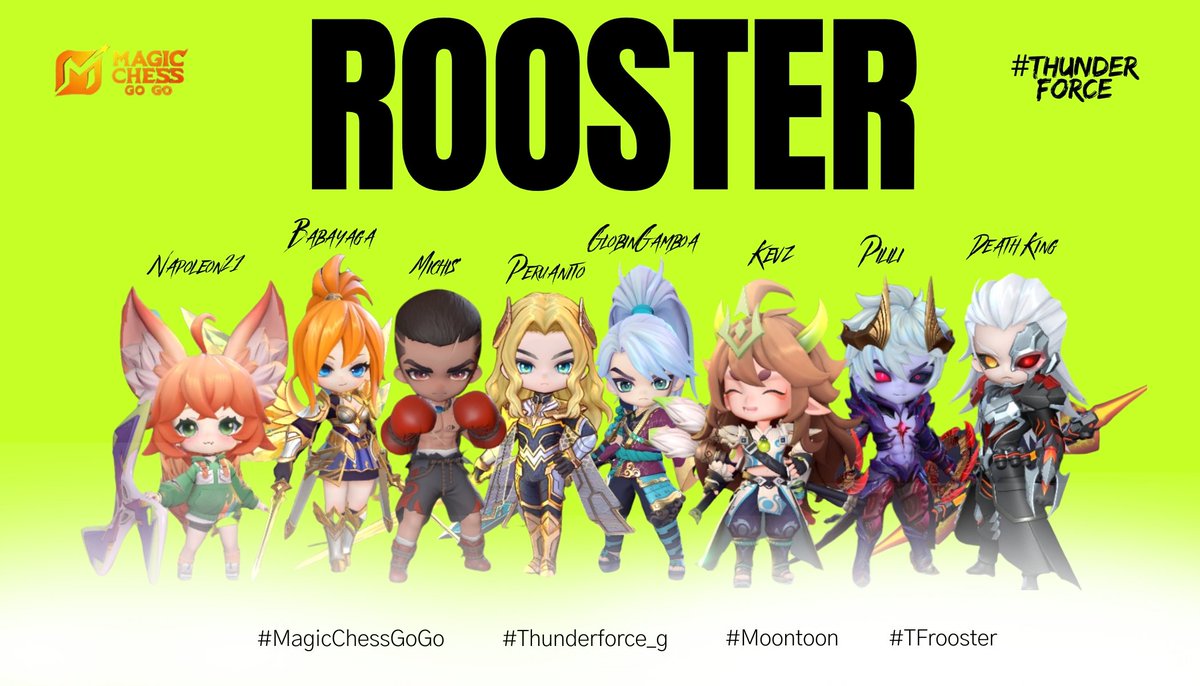fhunderforceg's tweet image. OFFICIAL ROOSTER OF THUNDER FORCE GAMING SA⚡
@ETH_Esport  @MagicChessGoGo
#MagicChessGoGo