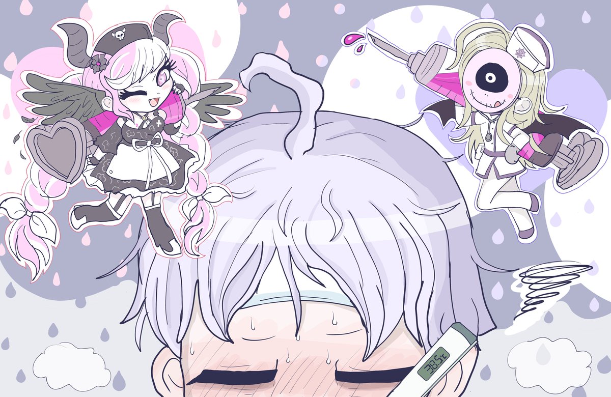 murasaki_ame_'s tweet image. fever delusion~ 🌡️💦
nurse shinigami and makoto💉🖤💜
#RAINCODE #レインコード