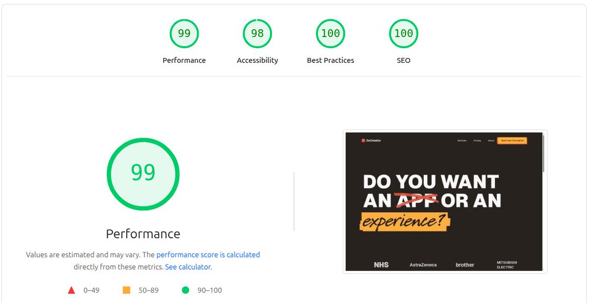 dev_alade's tweet image. Not satisfied.
I need 1% on Performance and 2% on Accessibility.