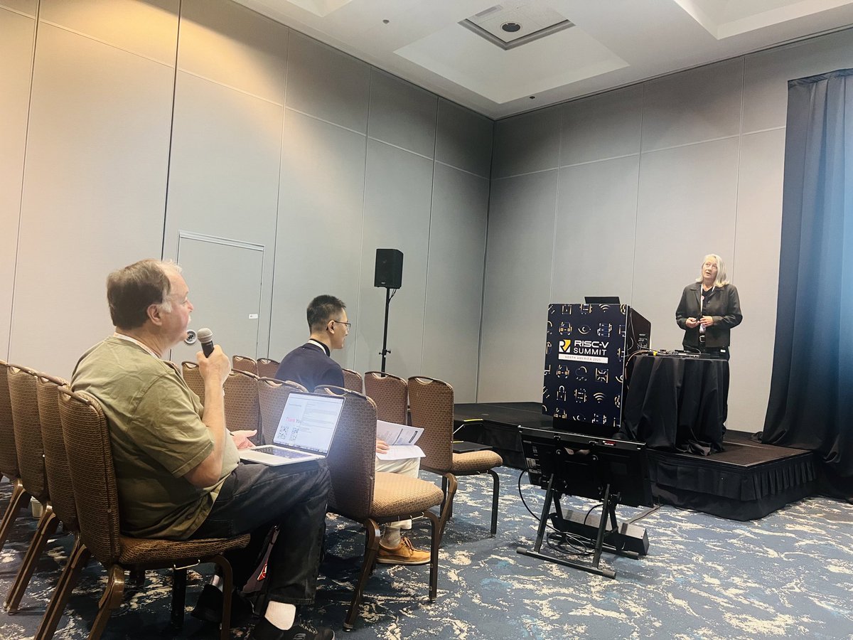 DeepComputingio's tweet image. Big thanks to Kathy Giori for an amazing session at #RISCVSummit NA — “Running WebLLM in the Browser on RISC-V: Toward Lightweight, Local AI Experiences.” 
Bringing #RISCVAIPC + #WebLLM together for efficient, private, browser-based AI! 

#RISCV #LocalAI #DeepComputing