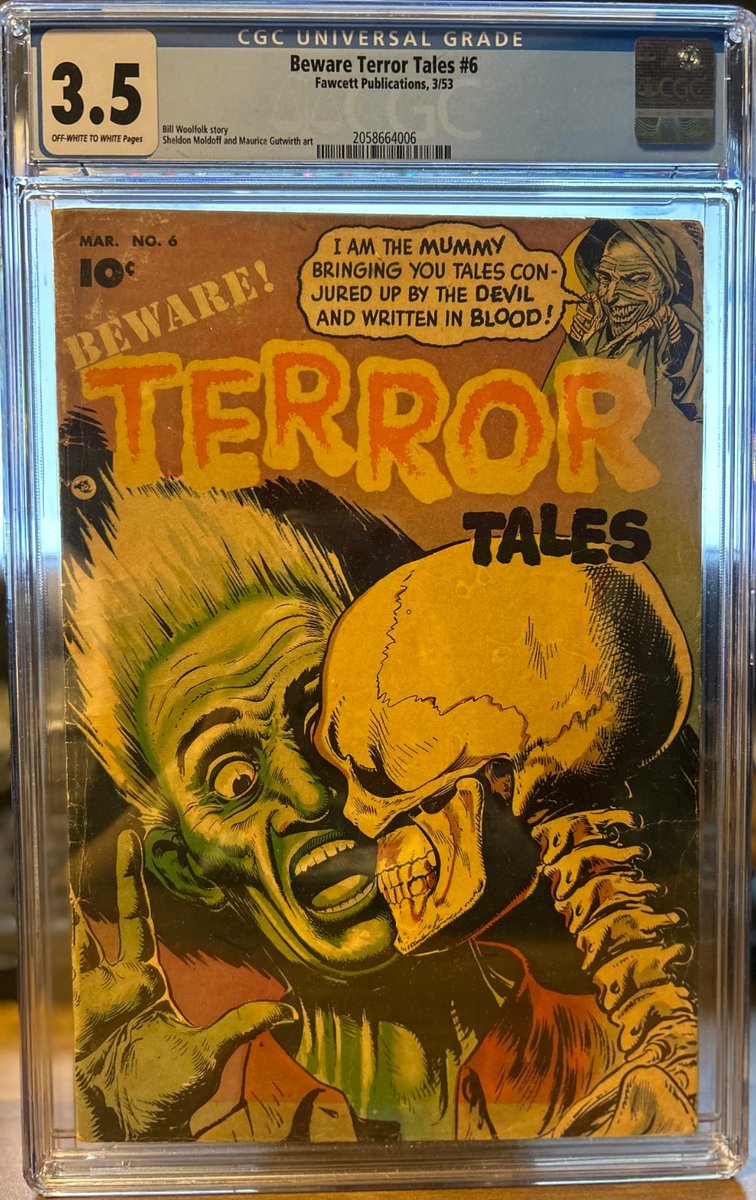 Beware Terror Tales #6 cgc 3.0, Fawcett Pub. 1953, Pre-Code Horror Cover  
🔗 ebay.com/itm/2868805597…  
 #ad