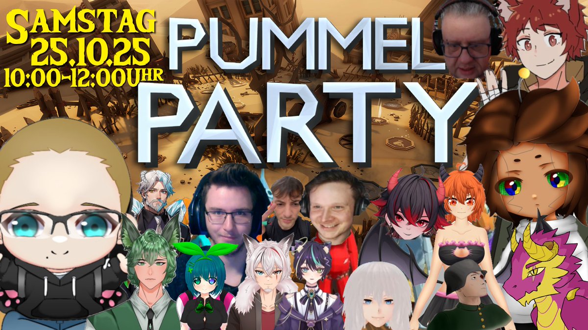 Der 2.Tag des 8.Wolfsentenspektakel beginnt mit (F)Pummel Party.

Folgende Spielleiter:
<a href="/Yorinaki/">Yorinaki🇨🇭</a> twitch.tv/yorinaki
<a href="/bladbodi/">Blädbodi</a> twitch.tv/bleadbodi
<a href="/mikatomi_/">Mikatomi</a> twitch.tv/mikatomi
<a href="/Xahrag_Twitch/">Xahrag</a> twitch.tv/xahrag
<a href="/VDows98/">VinDows98 🤖💻</a> twitch.tv/Vindows98
bengaltiger