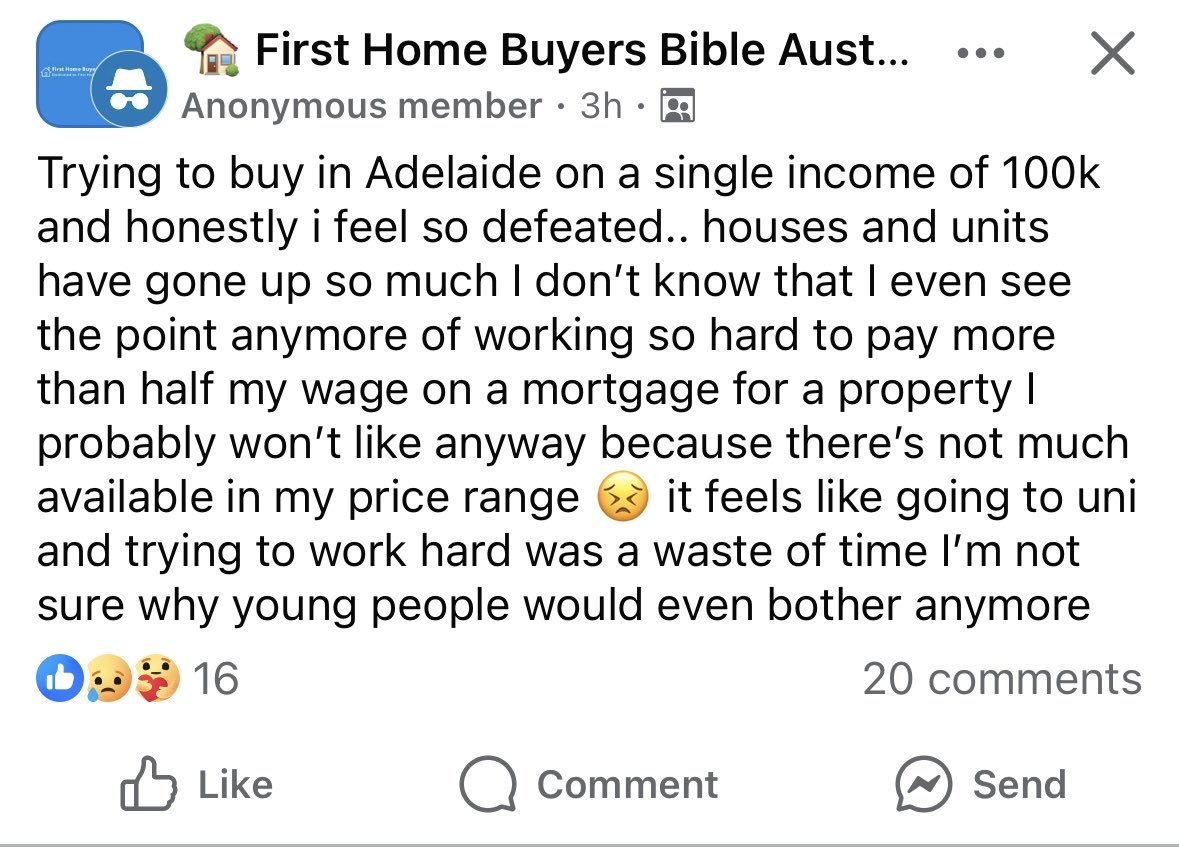 You’ll see more of this. Young people just stop giving a fuck