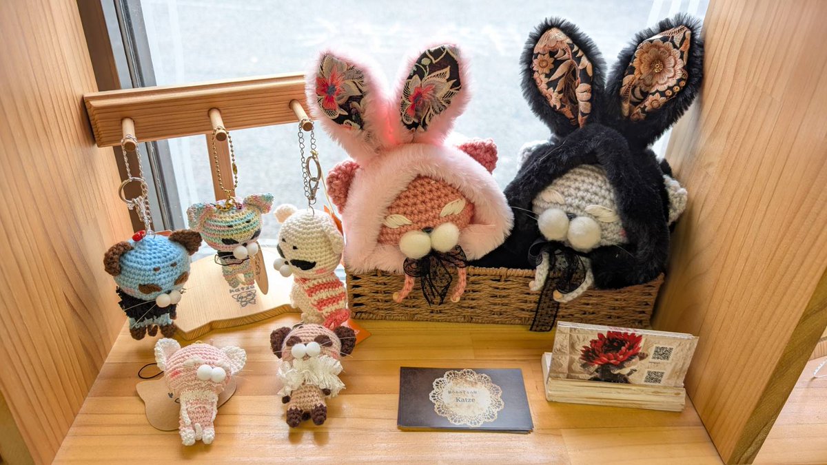 委託先のMimyさんOPENしております🤗✨
本日もKatzeのあみぐるみ達をよろしくお願いします(*^^*)🧡

Katze一家は風邪っぴき🤧になりました_(:3｣ ∠ )_皆様お気をつけて💦