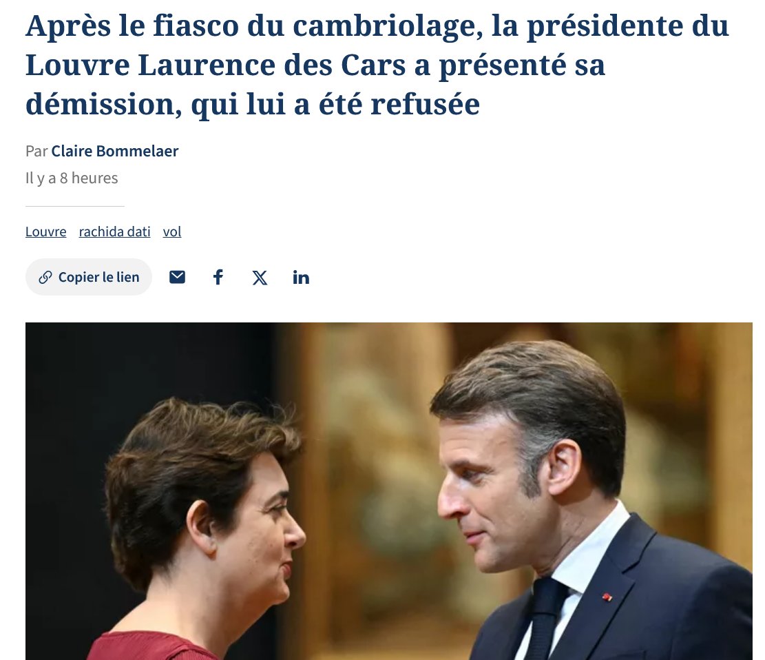 L’incompétence récompensée et soutenue.
Comme toujours chez Macron.