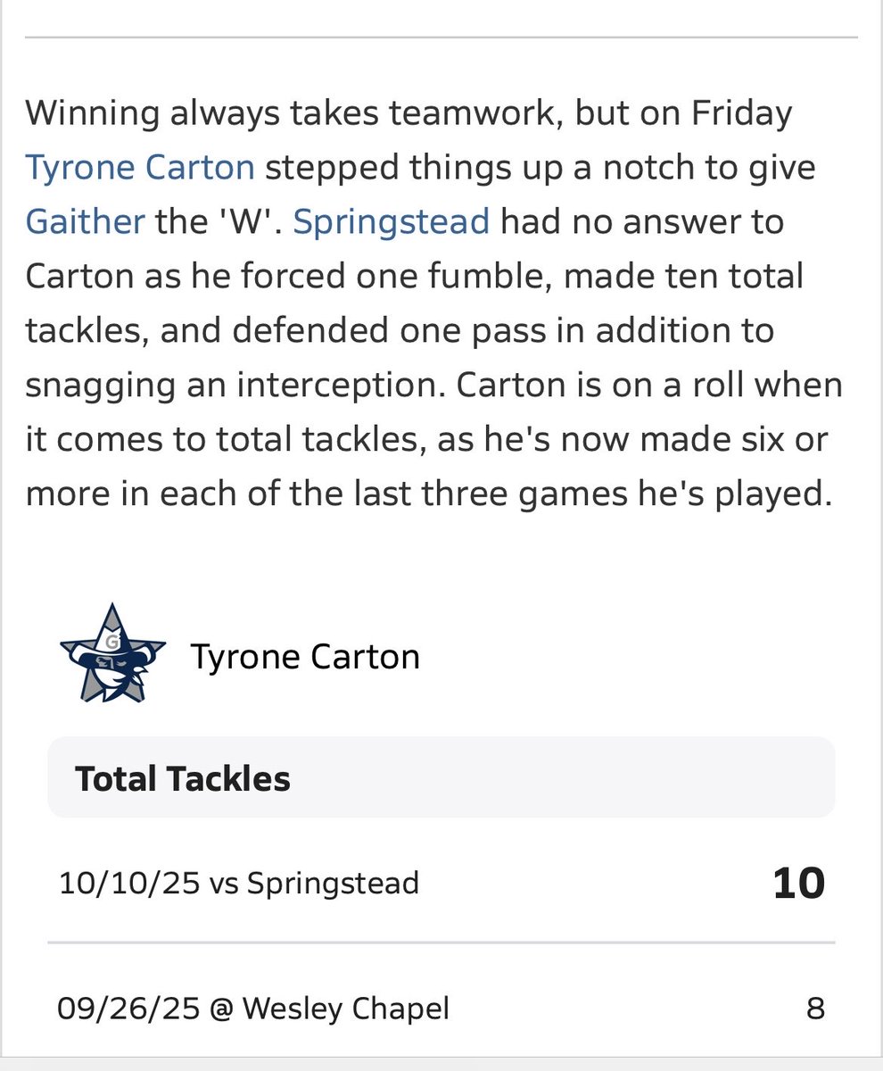 Appreciate the write up! Forever grateful 🙌🏾🤞🏽💪🏽🔥<a href="/CoachLikeMike/">BMW</a> <a href="/GaitherFootbal1/">Gaither Cowboys Football</a> <a href="/FLPrepVarsity/">FL Prep Varsity</a> <a href="/PrepRedzoneFL/">Prep Redzone Florida</a> <a href="/tampafootballFL/">Tampa Bay Football</a> <a href="/Cowboycoach2016/">Kirk Karsen</a> <a href="/Andy_Villamarzo/">Andy Villamarzo</a> 
<a href="/JerisMcIntyre/">Jeris McIntyre</a> <a href="/_CoachDbZo/">Coach Zo</a>
