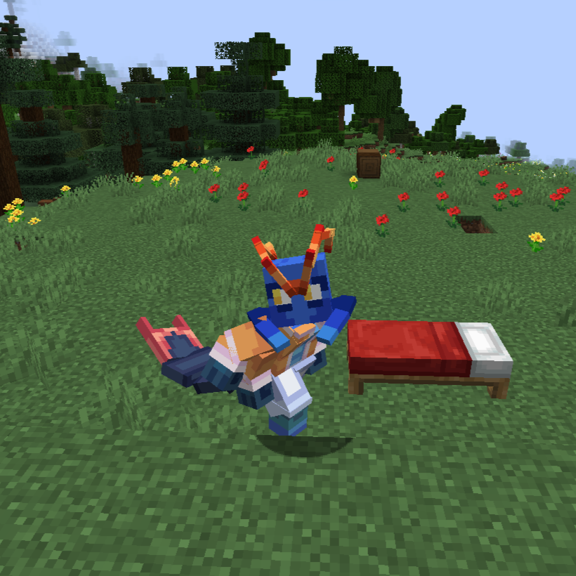 EleventhMouse's tweet photo. Made another Figura model!

This time of Kaskozhuk, who isn't on Twitter but you should totally check out his YT channel as he's been doing Silksong with double enemies! 

Always interesting to make models with 4 arms too

#Blockbench #Minecraft #Figura https://t.co/GgXfV5oAac