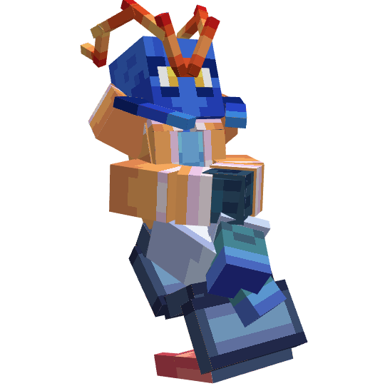 EleventhMouse's tweet photo. Made another Figura model!

This time of Kaskozhuk, who isn't on Twitter but you should totally check out his YT channel as he's been doing Silksong with double enemies! 

Always interesting to make models with 4 arms too

#Blockbench #Minecraft #Figura https://t.co/GgXfV5oAac