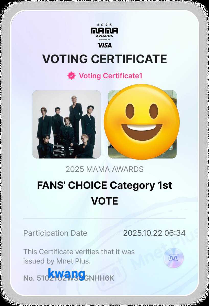 Day.7 ✌️
 โพสต์แรกของวัน 22/10/68💚

#2025MAMAVOTE 
#GOT7