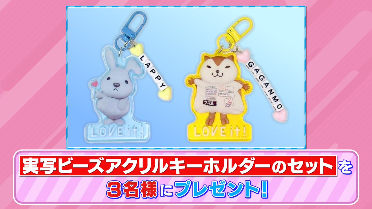 tbs_loveit's tweet image. 🐰 ラヴィット!プレゼント🎁
TBSショッピングなどで販売中❣️
「実写ビーズアクリルキーホルダー」のセットを3名様にプレゼント☘️
〈参加方法〉
①アカウントをフォロー
② #タイムマシーン3号 発表キーワードと #ラヴィット をつけてこの投稿を引用リポスト
締切は本日10/22迄🌈