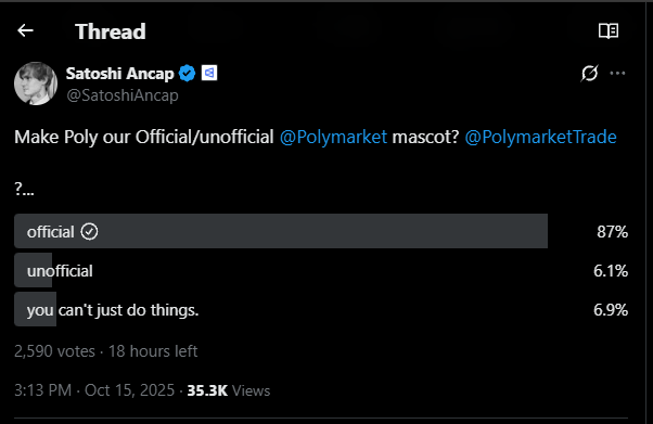 Only 18 hours left on the poll.👀