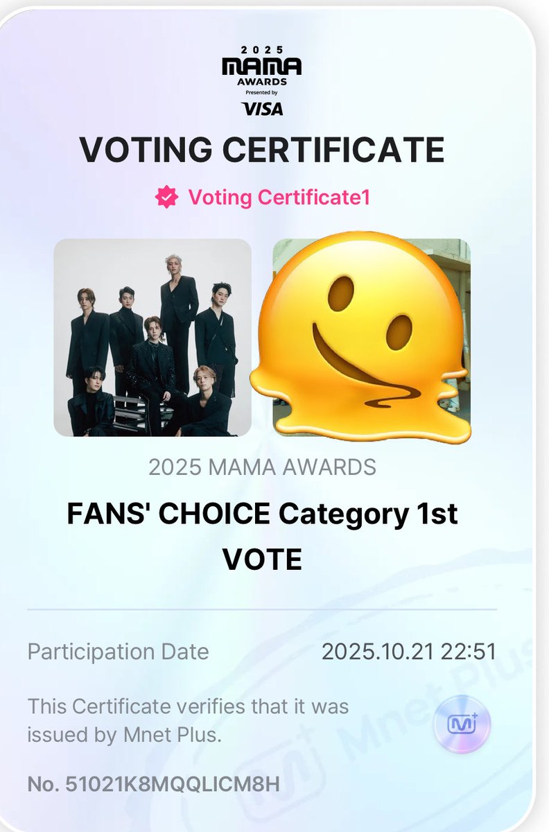 โพสแรกของวัน Day7-22.10 .2025 ใครผ่านมา รีให้หน่อยนะ  และโหวตใน Mnet กันด้วยนะ  รักเค้า 💚

ตอนนี้ กัช ขยับขึ้นมา 21 แล้ว อีกนิด ฮึบๆๆๆ ไปกันต่อ  ✊🫶

1 REPLY = 1 VOTE
1 REPOST = 1 VOTE

I vote for #GOT7 on #2025MAMAVOTE
