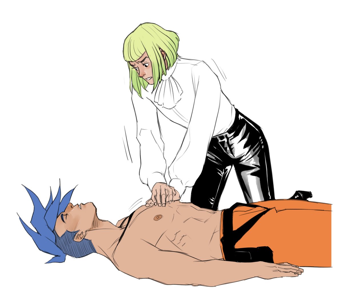 Whumptober Day 18 - CPR
#whumptober2025 
#PROMARE