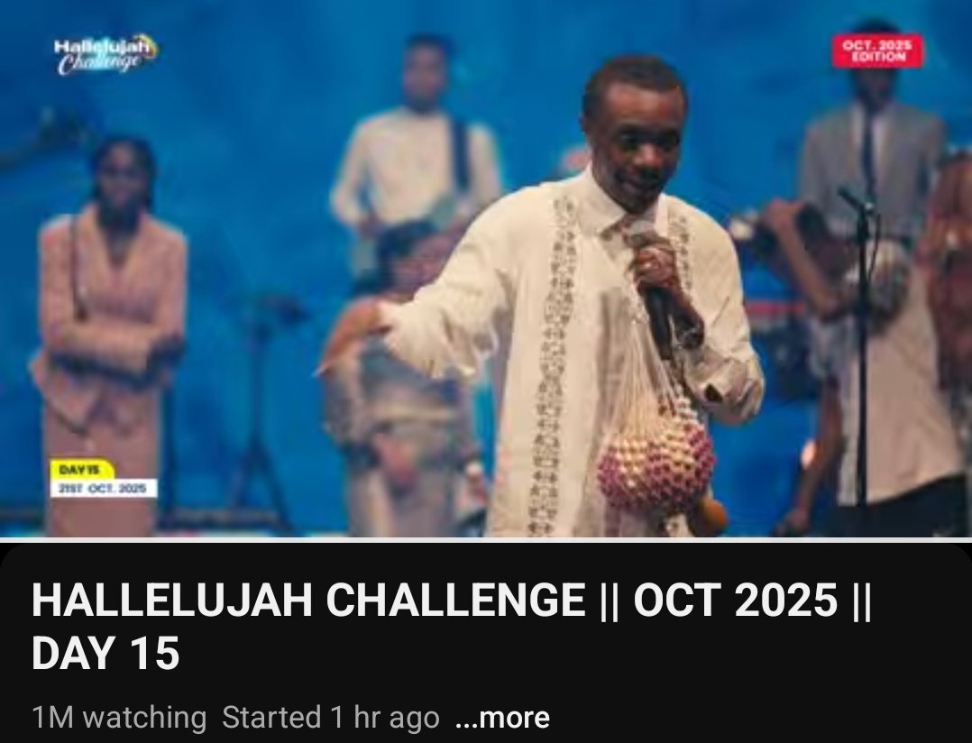 Timmysofine's tweet image. 1 million viewers on YouTube
So who are the people always dragging us? 😂🤭
#HallelujahChallengeOCT2025