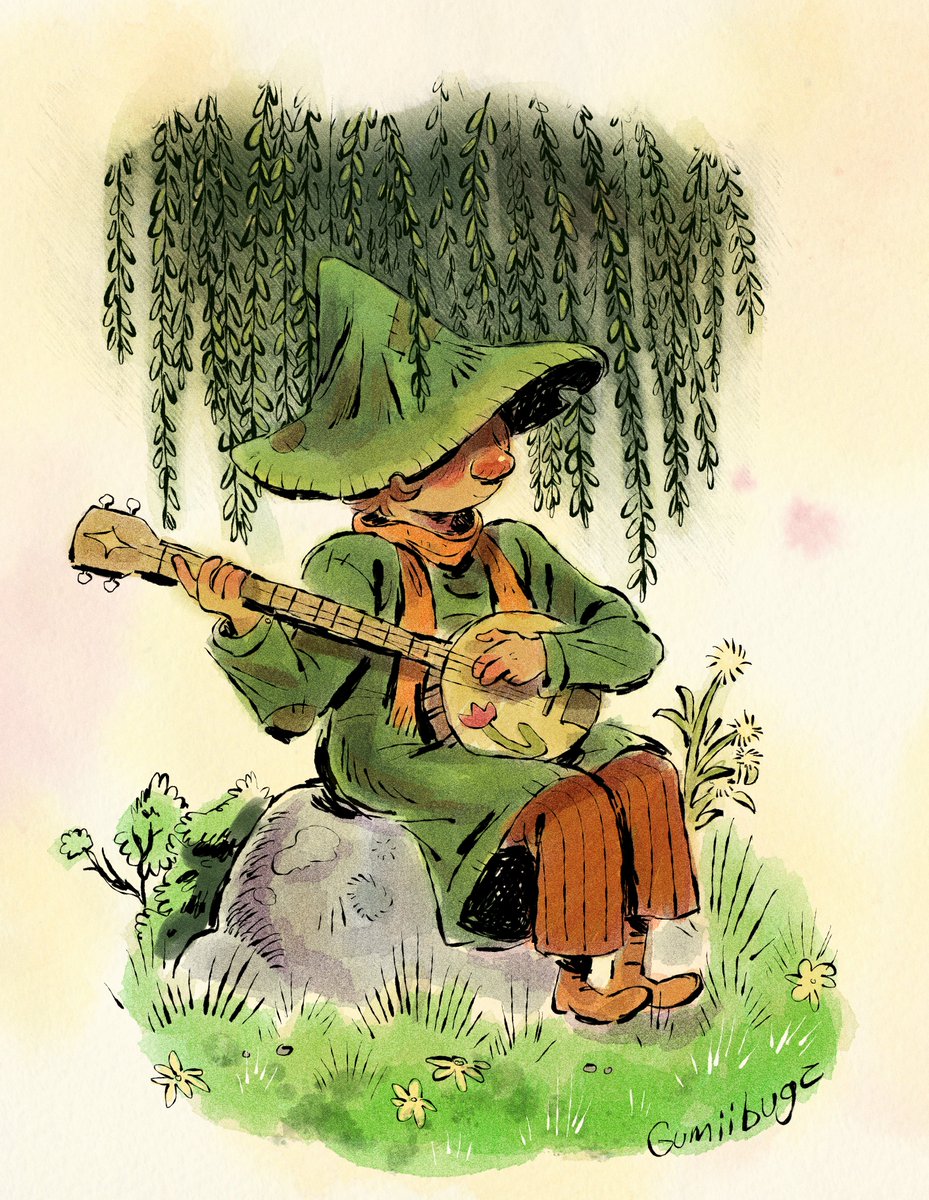 gumiibugz's tweet image. no longer will I fear backgrounds, they fear me! #themoomins #snufkin