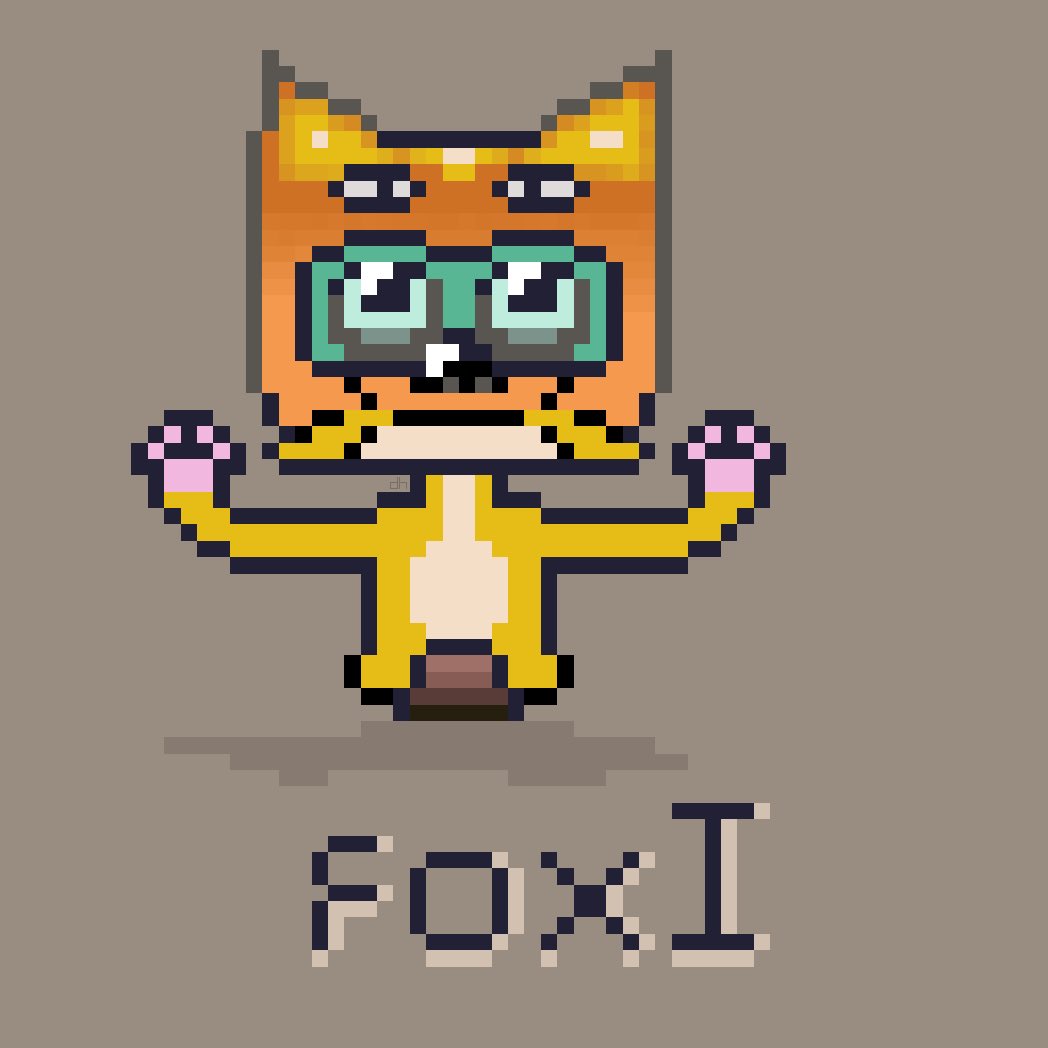 pxlrobot's tweet image. What does the fox say? #aseprite #fox #Robot #costume
