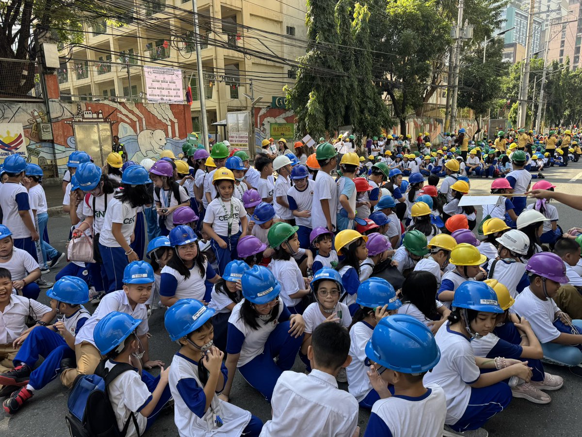 Earthquake drill sa tatlong paaralan na sakop ng brgy 259 district 2 Tondo Manila <a href="/dzrhnews/">DZRH NEWS</a>