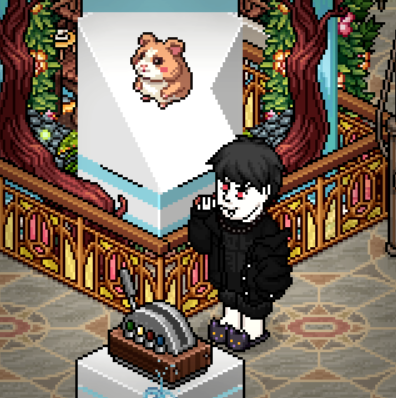 Valnistelroy's tweet photo. Ya está disponible la placa extra de octubre "Hámster Lover" de Habsite! 🐹

#Habsite #Habbo https://t.co/aqqiWddQW3