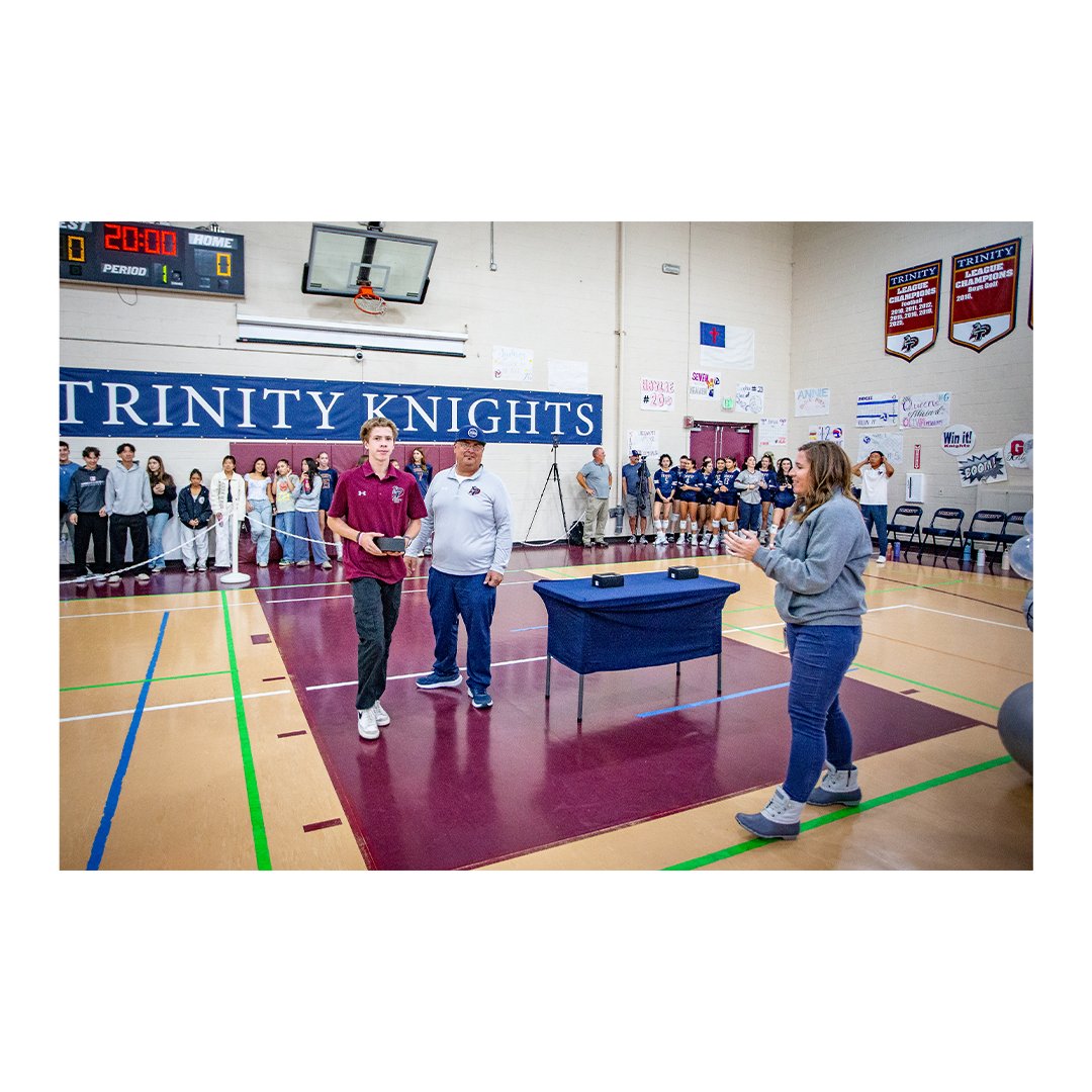 TrinityCCA's tweet image. 🏊‍♂️ Our Trinity Boys Swim Team received their CIF Championship Rings! We’re so proud of these athletes and how they embody our mission—pursuing excellence, discipline, and purpose both in and out of the pool. 💙
