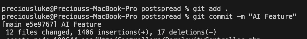 localhost_101's tweet photo. Could not sleep, I shipped AI feature to @post_spread 
Here is what you can do, you can:
1. Generate captions for your posts
2. Rephrase your written caption to what you want. https://t.co/sanErQ5RgP