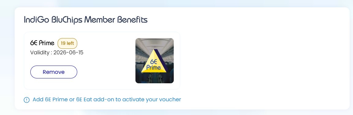 CatchMeAbhiOrb's tweet photo. This is why @IndiGo6E #Bluchip is such an amazing program.
✈️ Got upgraded to IndiGo Blue Chip Tier 2 in June 💙💎 and it’s raining perks!
🎟️ 20 FREE 6E Prime Passes worth ~₹20,000 😱
💠 Blu Chip earn rate:
• 8 Blu Chips/₹100 on flights (base)
• +2 Blu Chips/₹100 tier bonus
• +4 Blu Chips/₹100 for booking via website/app
➡️ Total = 14 Blu Chips per ₹100!
🎉 6E Prime Pass Includes:
✅ Free Seat Selection – snag your fave spot
✅ Hot Meal + Drink Combo 🍱🥤
✅ Fast Forward – skip check‑in & baggage queues 🏃♂️💨
✅ Priority Boarding – walk on first ✨
✅ Priority Baggage – your luggage arrives first 🧳
✅ Dedicated Support – faster help when you need it 🛎️
💎 Tier 2 Magical Extras:
🔹 20 Prime Passes
🔹 20% discount on SeatSelect/Baggage/FastForward pre-booked
🛫 No extra cost—just loyalty pays off! 😎✨
Thank you @cards_wizard for pointing out typos in my last post 🙏🏻
You're a Hero ❤️
#IndiGo6E #BlueChipTier2 #6EPrime #TravelPerks #FrequentFlyerIndia #AirportFlex #ccgeeks #ccgeek