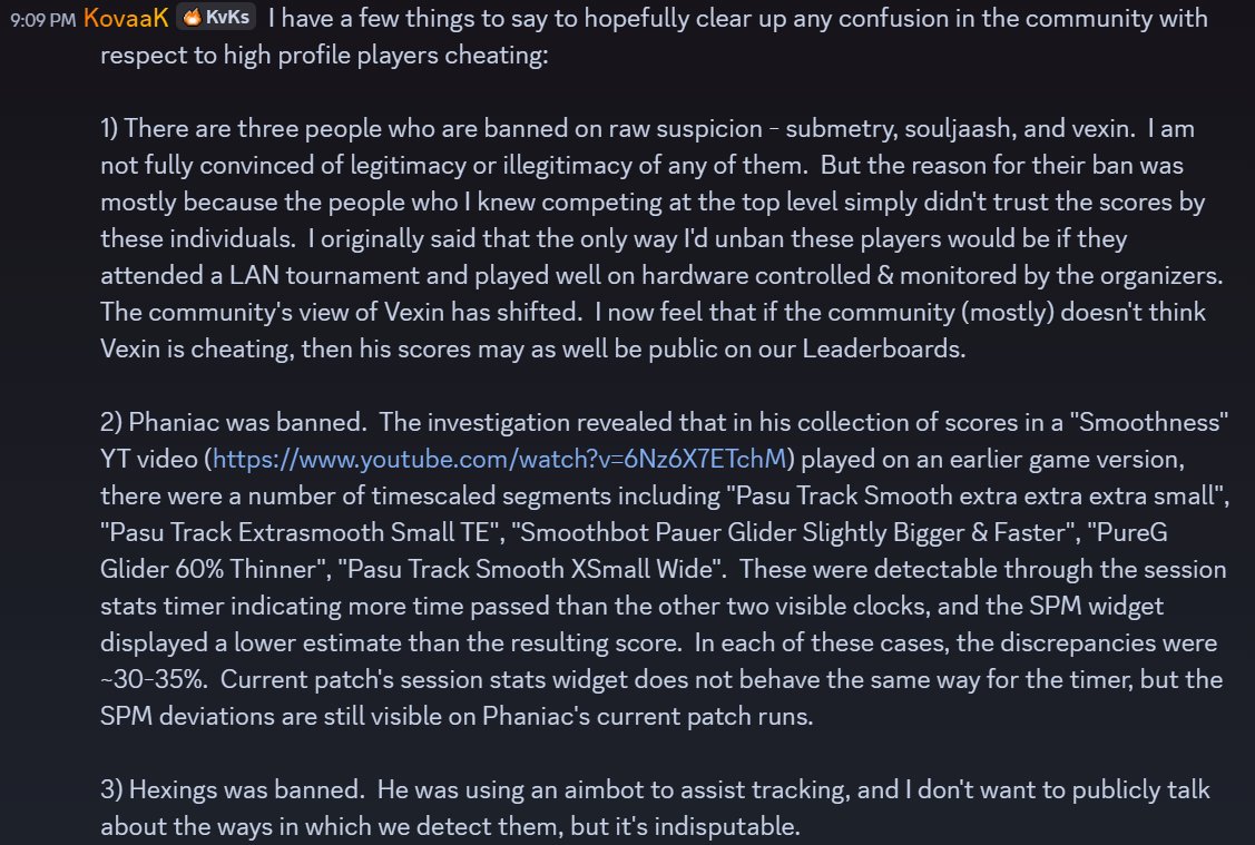 KovaaK (@kovaak_of_qw) on Twitter photo Quick clarification on a few things regarding high profile players in the aim community & cheating. Quick clarification on a few things regarding high profile players in the aim community & cheating.