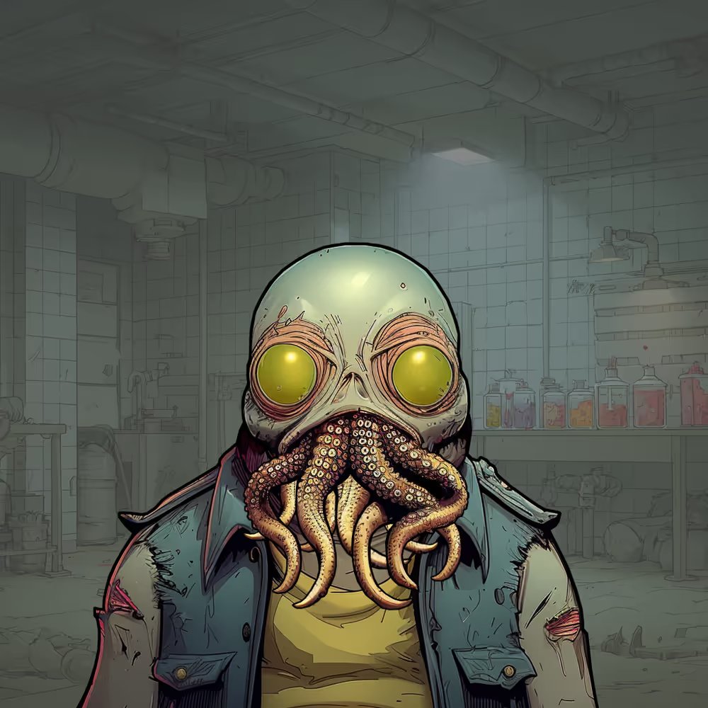rottenfrens's tweet image. The lab lights flicker again… something crawled out.
Tentacles twitch. Eyes unblinking.
It waits — silent, rotten, and ready.
Who’s brave enough to claim this Rotten #8592? 🦑💀
Follow @rottenfrens
Like and RT
Drop your wallet
Tag your frens