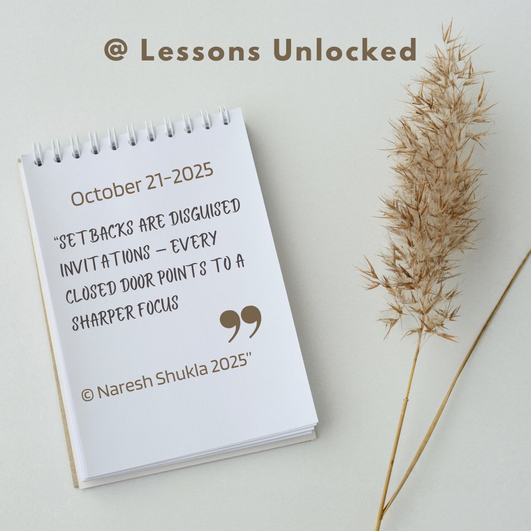 shuklan_au's tweet image. “Setbacks are invitations to a sharper focus. Chaos reveals clarity. Entrepreneurs, turn failures into fuel—use AI tools to pivot fast. What’s your next move? #Entrepreneurship #AI #lessonsunlocked