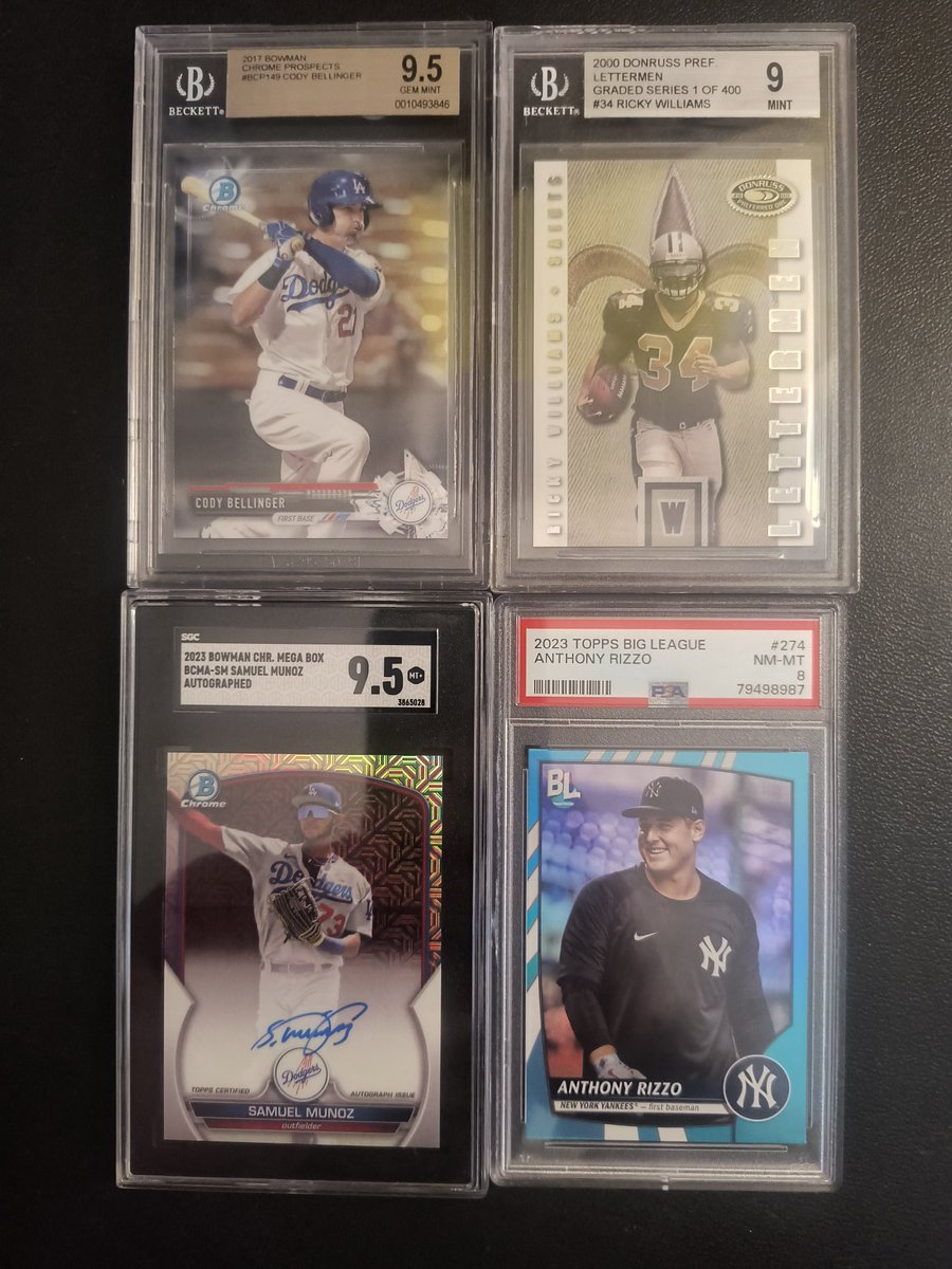 Rizzo $6
Rest $13 each
Ricky Williams /1000
<a href="/eblack35/">eblack35-</a>
<a href="/mattrussell_27/">Matthew Russell</a> <a href="/SugarKillsMe/">Papa Bear</a>