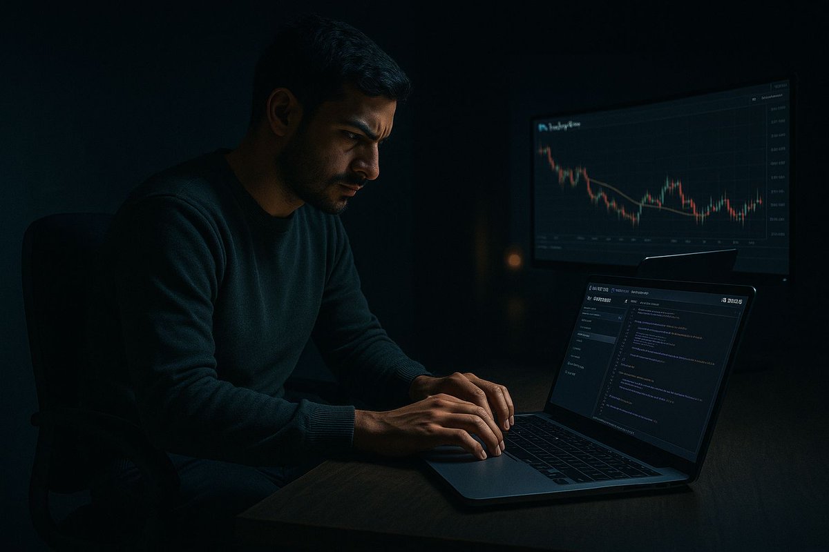 💻 From Cyfrin Updraft to Remix IDE, from late-night commits to charting candles on TradingView the grind never stops.
No capital, no shortcuts,  just hunger, faith, and endless learning.

Some days it feels like nothing’s moving…
But I know — this tunnel has light. 🔥
#web3
