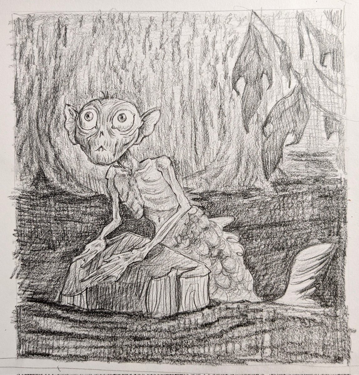 EmilyZelasko's tweet photo. Today's prompt is fin folk. I couldn't get the Fiji mermaid out of my mind.
#emilyzelaskoart #finfolk #fijimermaid #mdwc25d21 #mabsdrawlloweenclub2025 #mermaid #spookyart #illustration #illustrator #sketchbook https://t.co/G1Pn9Vv9Xp