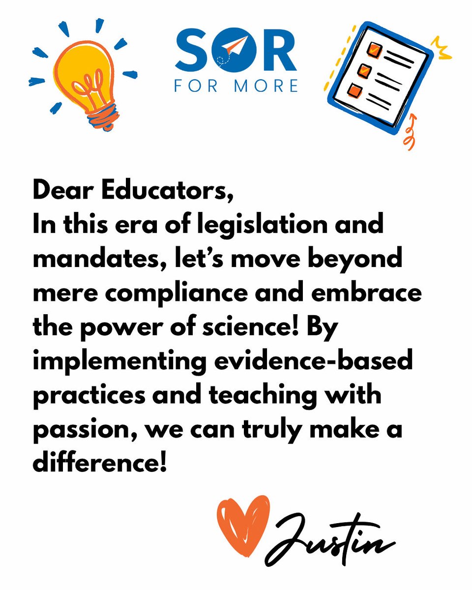 We must not convince ourselves that this work is about compliance, but instead lean into, learn about, and deliver instruction that is grounded in science.