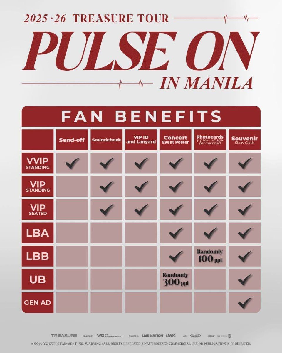 2025-2026 TREASURE TOUR [PULSE ON] in Manila | ticket purchase assistance

 ✅ high success rates
 ✅ tickets under your name and account
 ✅ minimal fees

#TREASURE #트레저 #PULSE_ON #PULSE_ON_IN_MANILA #TOUR #MANILA #YG #TREASUREinManila #TeumePH