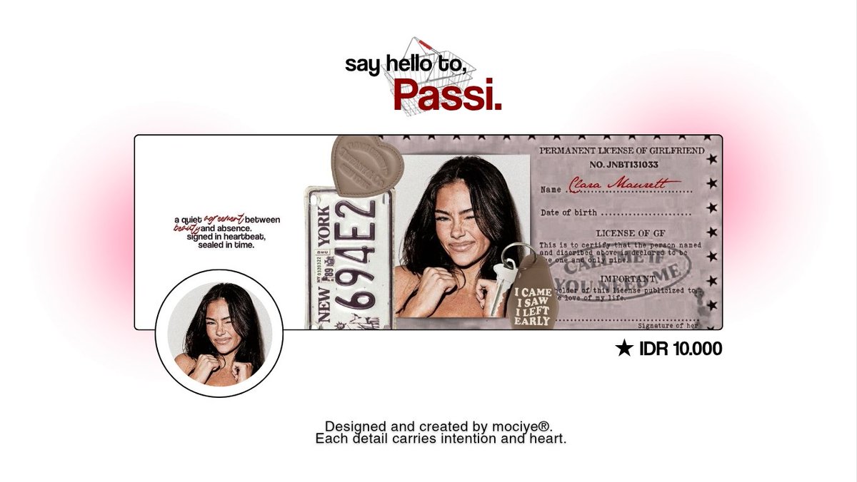 ✶ Any interaction highly appreciated. 

“𝗣𝗔𝗦𝗦𝗜” is the newest collection.
If you notice any similarities, feel free to let me know! 👀 Btw, bantu ospek yaa! ♥︎

#zonauang #zonajajan