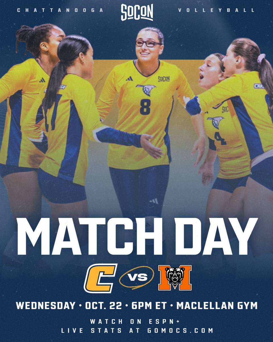 GoMocsVB's tweet image. Looking to keep this train ROLLIN' 🚂
🆚 Mercer
⏰ 6 p.m. (ET)
📍 Maclellan Gym
🖥️ Watch on ESPN+
📊 Live stats at GoMocs.com
#GoMocs