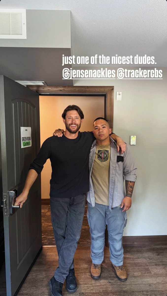 New photo of Jensen Ackles with Carlo Fortin from his Instagram stories. Go leave his story some love while it's still up. Instagram handle ceefour