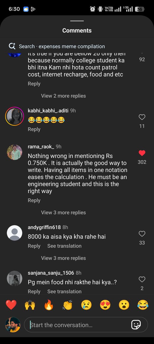 Never thought I'd find someone with sense in the comment section of RCVJInsta😁😁